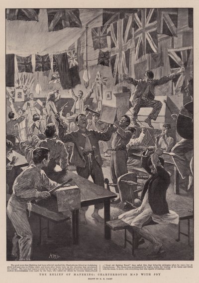 Il sollievo di Mafeking, Charterhouse impazzita di gioia da Henry Marriott Paget
